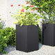 Vidaxl Plannet Hexagon 46x40x45 cm Stahl schwarz