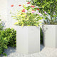 Vidaxl Pflanzer 2 St Hexagon 46x40x45 cm Stahl weiß