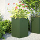 Vidaxl Pflanzer 2 St Hexagon 46x40x45 cm Stahl Olivengrün