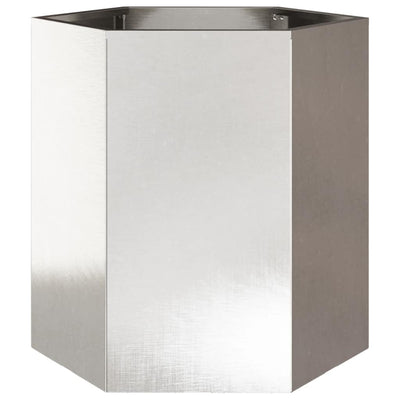 Vidaxl Plannet Hexagon 46x40x45 cm Edelstahl