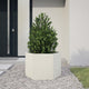 Vidaxl Plannet Hexagon 69x60x45 cm Stahl weiß