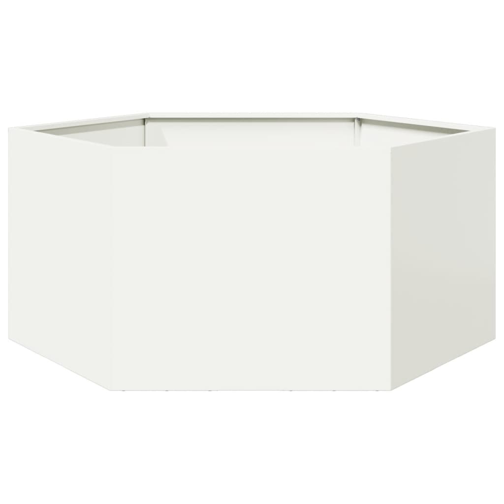 Vidaxl Plannet Henhoek 104x90x45 cm Stahl weiß