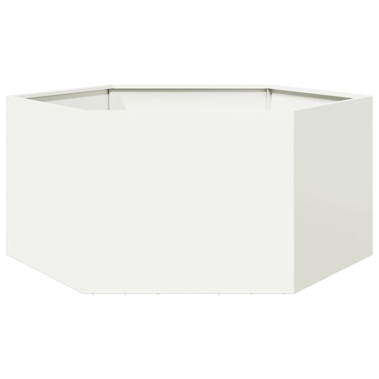 Vidaxl Plannet Henhoek 104x90x45 cm Stahl weiß
