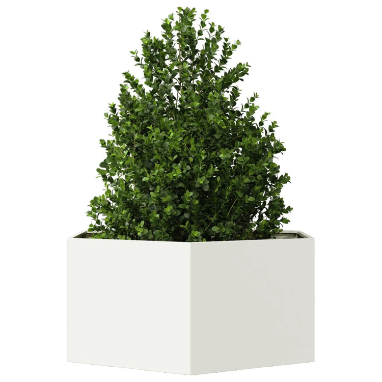 Vidaxl Plannet Henhoek 104x90x45 cm Stahl weiß