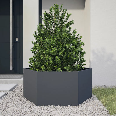 Vidaxl Plannet Henhoek 104x90x45 cm Stahl -Anthrazit -Colored