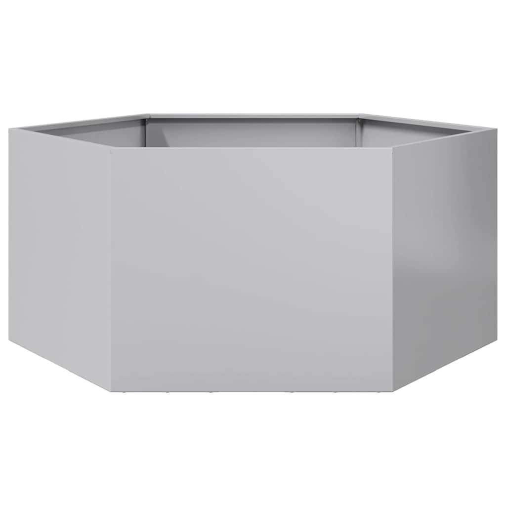 VIDAXL -Pflanzer Bennet Hexagon 104x90x45 cm verzinkter Stahl
