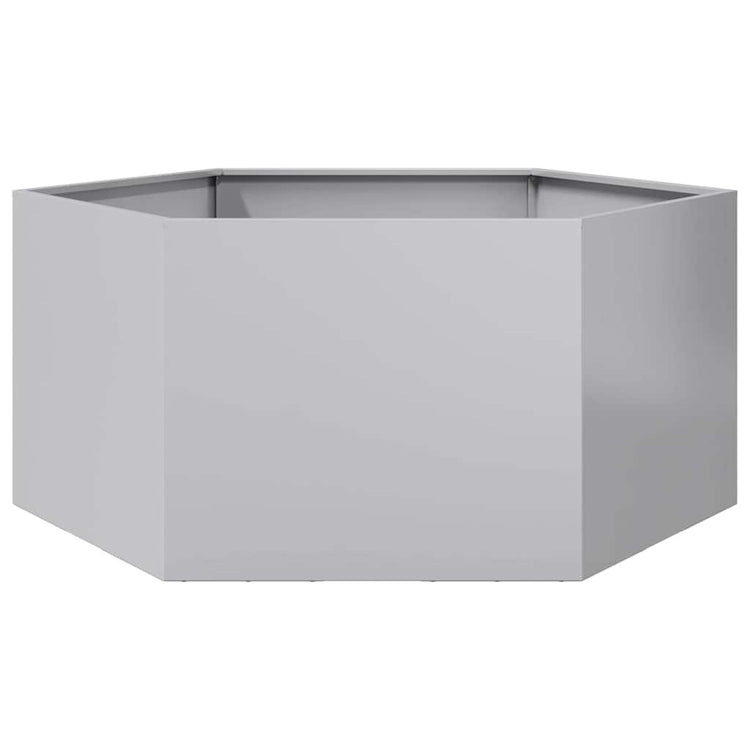 VIDAXL -Pflanzer Bennet Hexagon 104x90x45 cm verzinkter Stahl