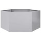 VIDAXL -Pflanzer Bennet Hexagon 104x90x45 cm verzinkter Stahl