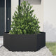 VIDAXL -Pflanzer Bennet Hexagon 138x120x45 cm Stahl schwarz