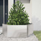 VIDAXL -Pflanzer Bennet Hexagon 138x120x45 cm Edelstahl