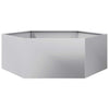 VIDAXL -Pflanzer Bennet Hexagon 138x120x45 cm verzinkter Stahl
