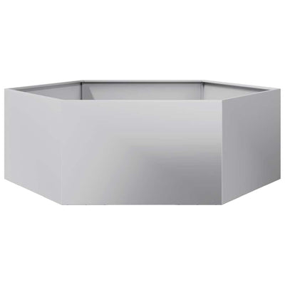 VIDAXL -Pflanzer Bennet Hexagon 138x120x45 cm verzinkter Stahl