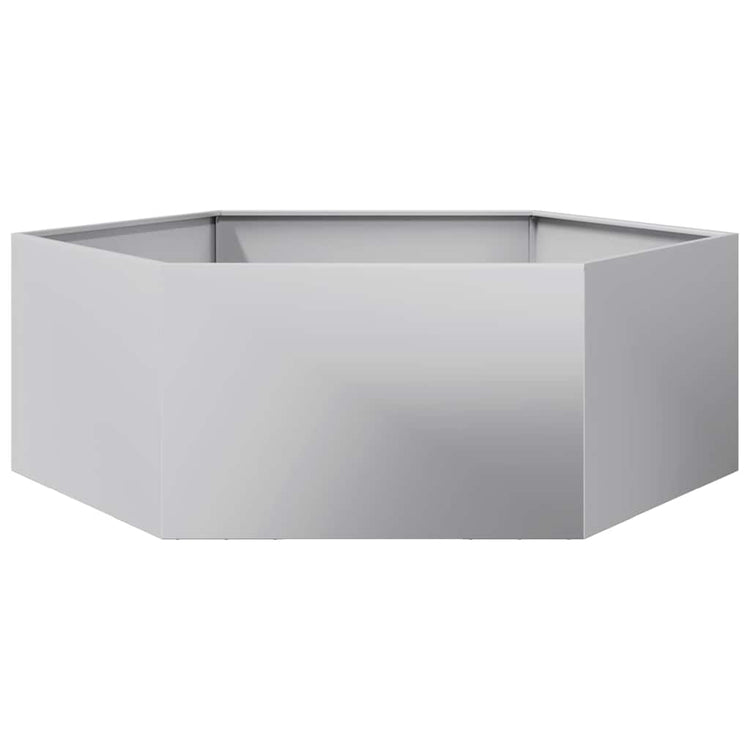 VIDAXL -Pflanzer Bennet Hexagon 138x120x45 cm verzinkter Stahl