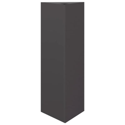 Vidaxl Pflanzer Dreieck 30x26x75 cm Stahlschwarz