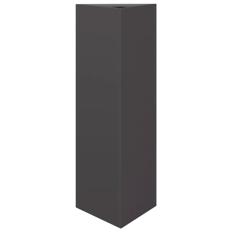 Vidaxl Pflanzer Dreieck 30x26x75 cm Stahlschwarz