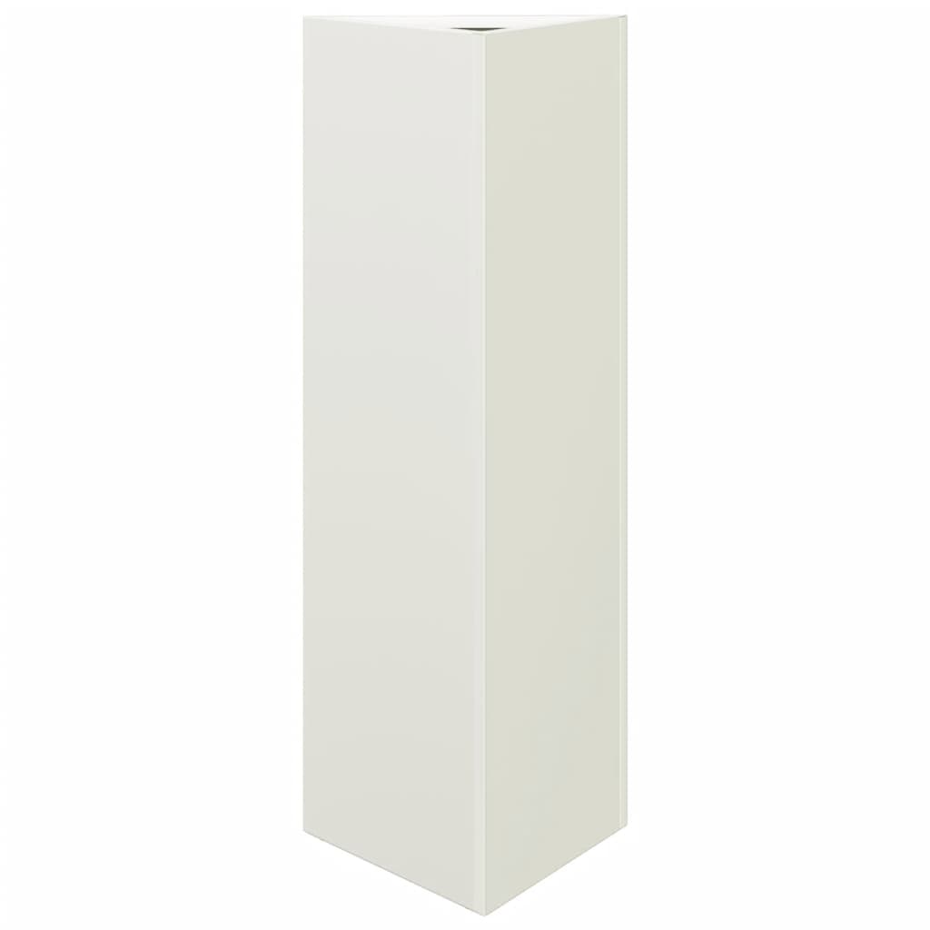 Vidaxl Plannet Dreieck 30x26x75 cm Stahlweiß