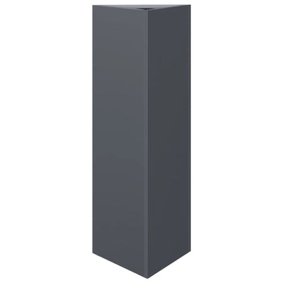 VIDAXL -Pflanzer -Dreieck 30x26x75 cm Stahl Anthrazit -ausgelöst