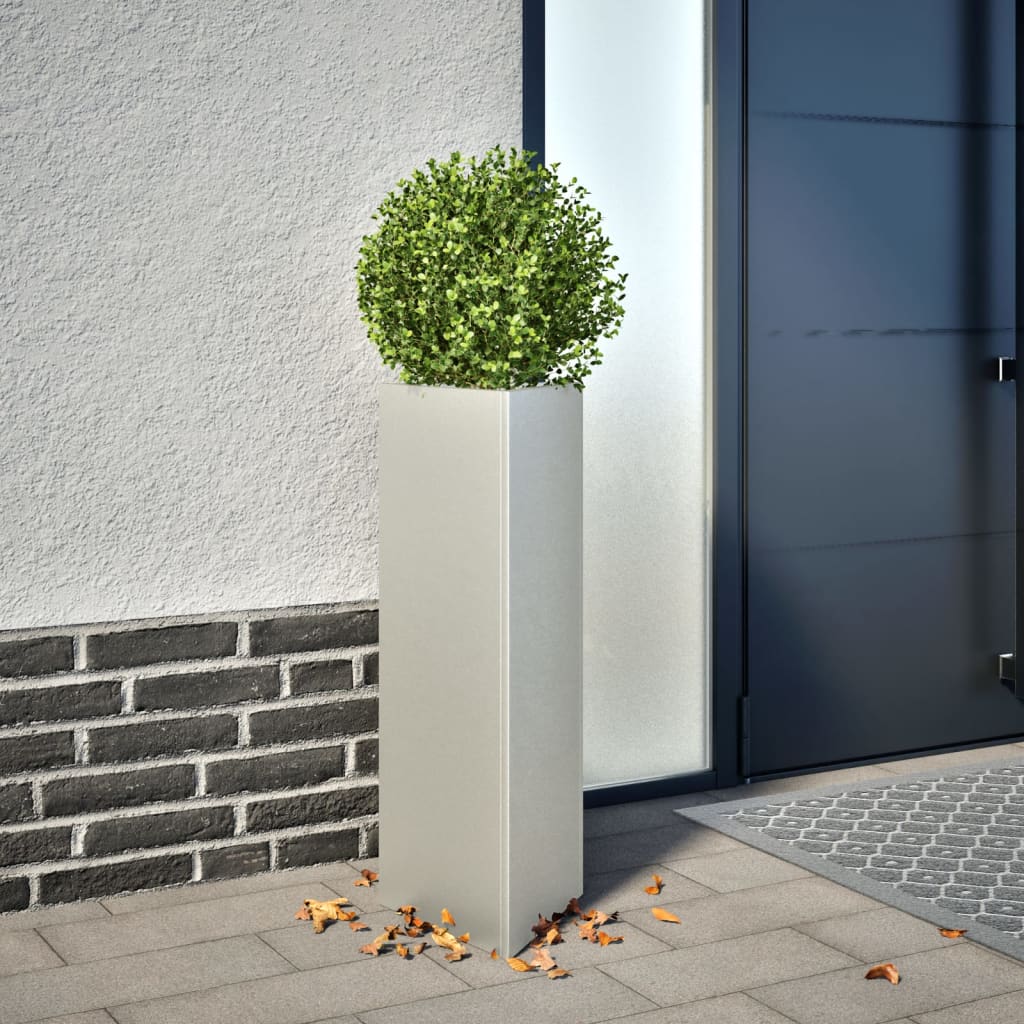 Vidaxl Pflanzer Dreieck 30x26x75 cm Edelstahl
