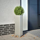 Vidaxl Pflanzer Dreieck 30x26x75 cm Edelstahl