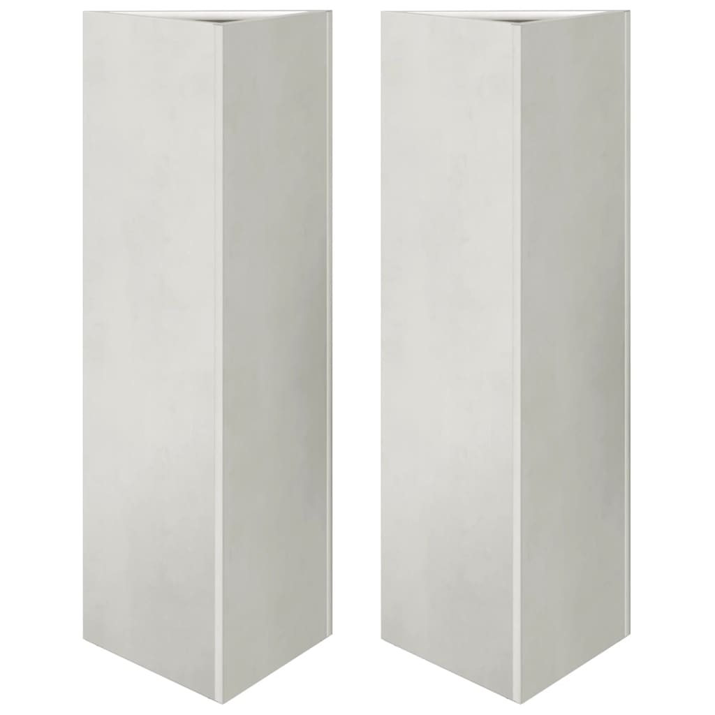 VIDAXL -Pflanzer 2 ST -Dreieck 30x26x75 cm Edelstahl
