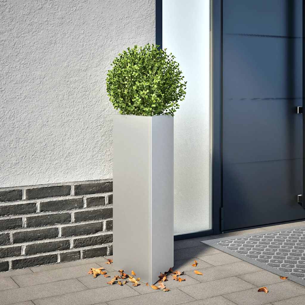 VIDAXL -Pflanzer -Dreieck 30x26x75 cm verzinkter Stahl