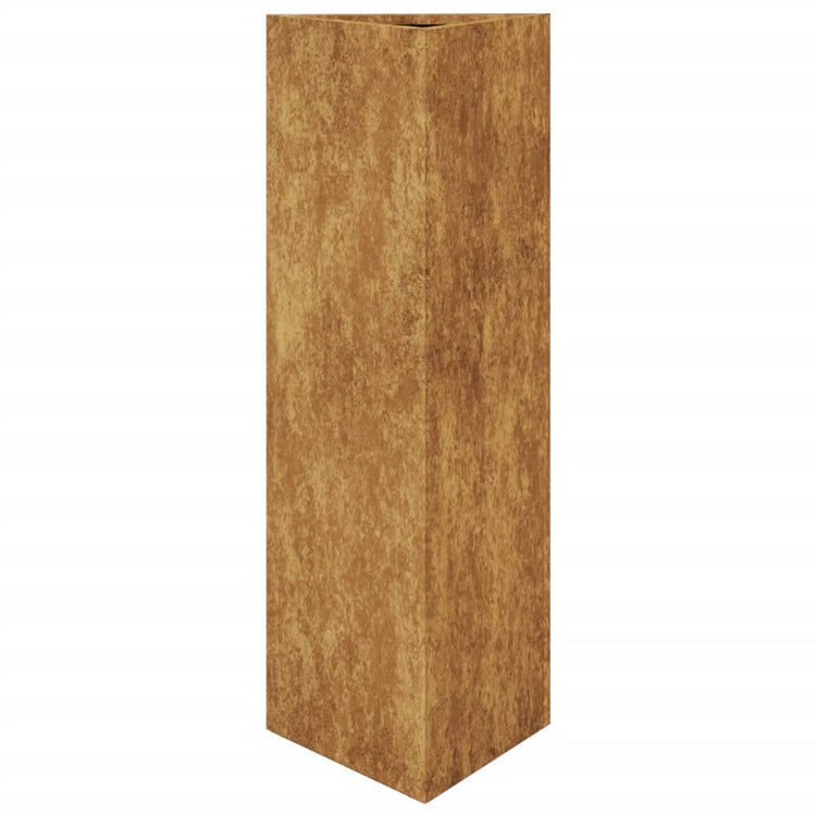 Vidaxl Pflanzer Triangular 30x26x75 cm Wetterstahl