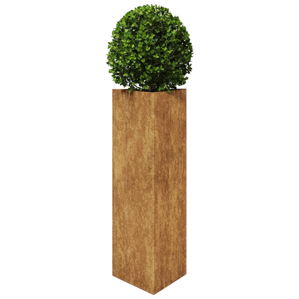 Vidaxl Pflanzer Triangular 30x26x75 cm Wetterstahl