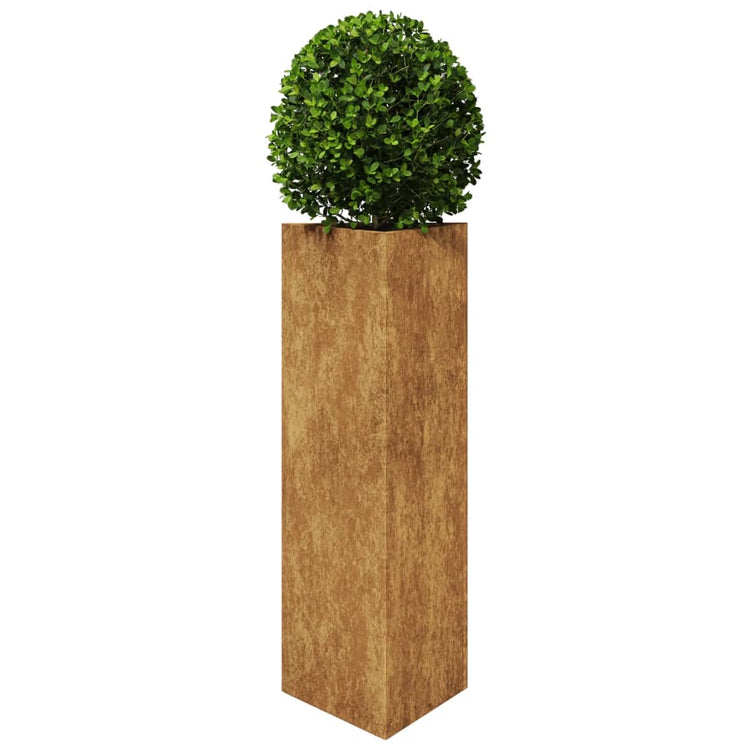 Vidaxl Pflanzer Triangular 30x26x75 cm Wetterstahl