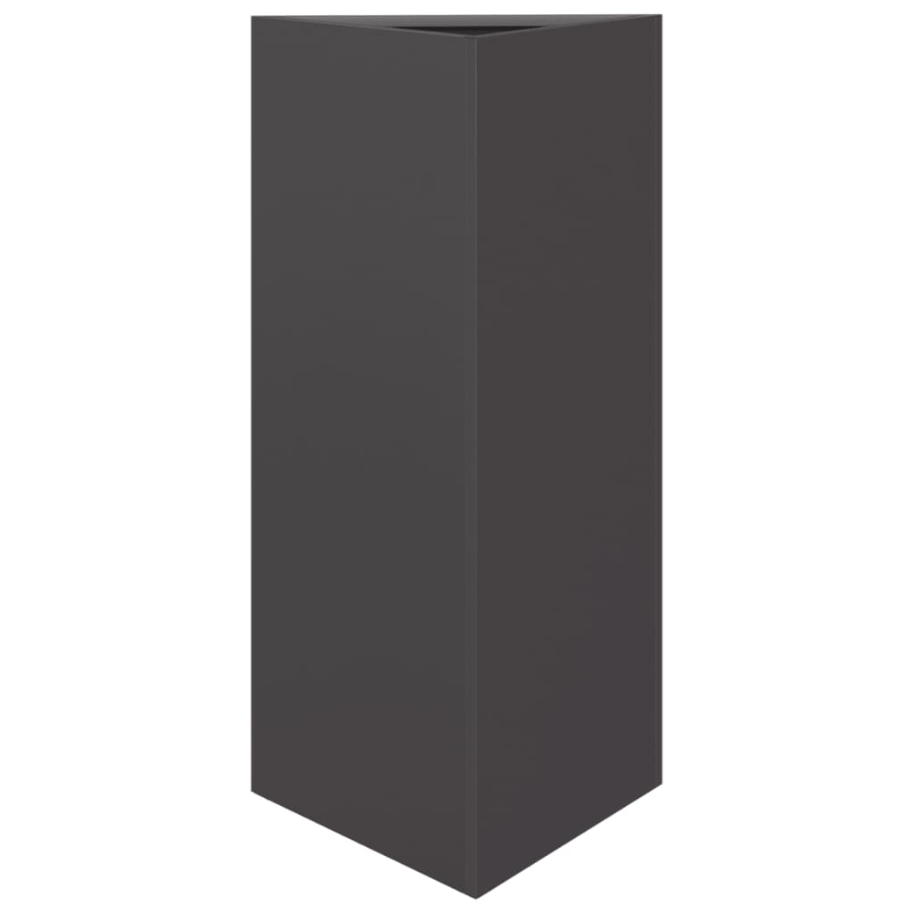 Vidaxl Pflanzer Dreieck 40x34.5x70 cm Stahl Schwarz