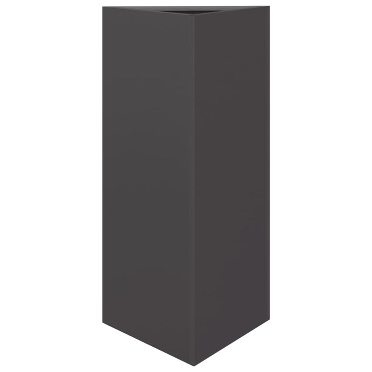 Vidaxl Pflanzer Dreieck 40x34.5x70 cm Stahl Schwarz