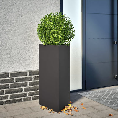 Vidaxl Pflanzer 2 ST Dreieck 40x34.5x70 cm Stahlschwarz