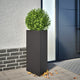 Vidaxl Pflanzer 2 ST Dreieck 40x34.5x70 cm Stahlschwarz