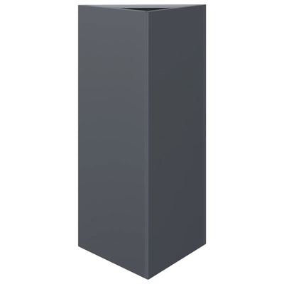 VIDAXL -Pflanzer -Dreieck 40x34.5x70 cm Stahl Anthrazit -gelöscht