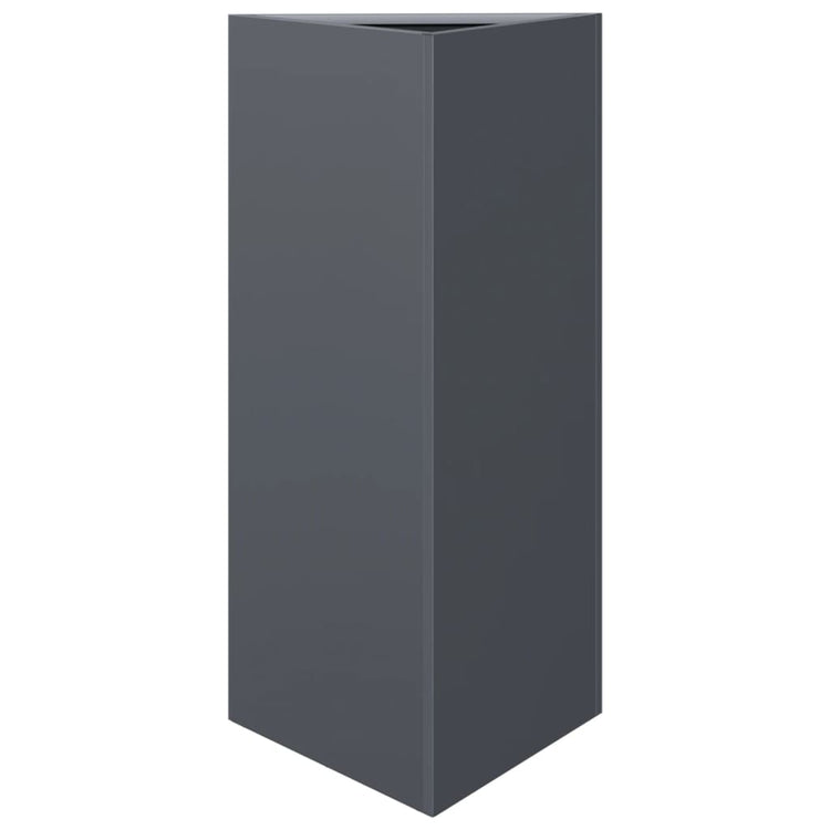 VIDAXL -Pflanzer -Dreieck 40x34.5x70 cm Stahl Anthrazit -gelöscht