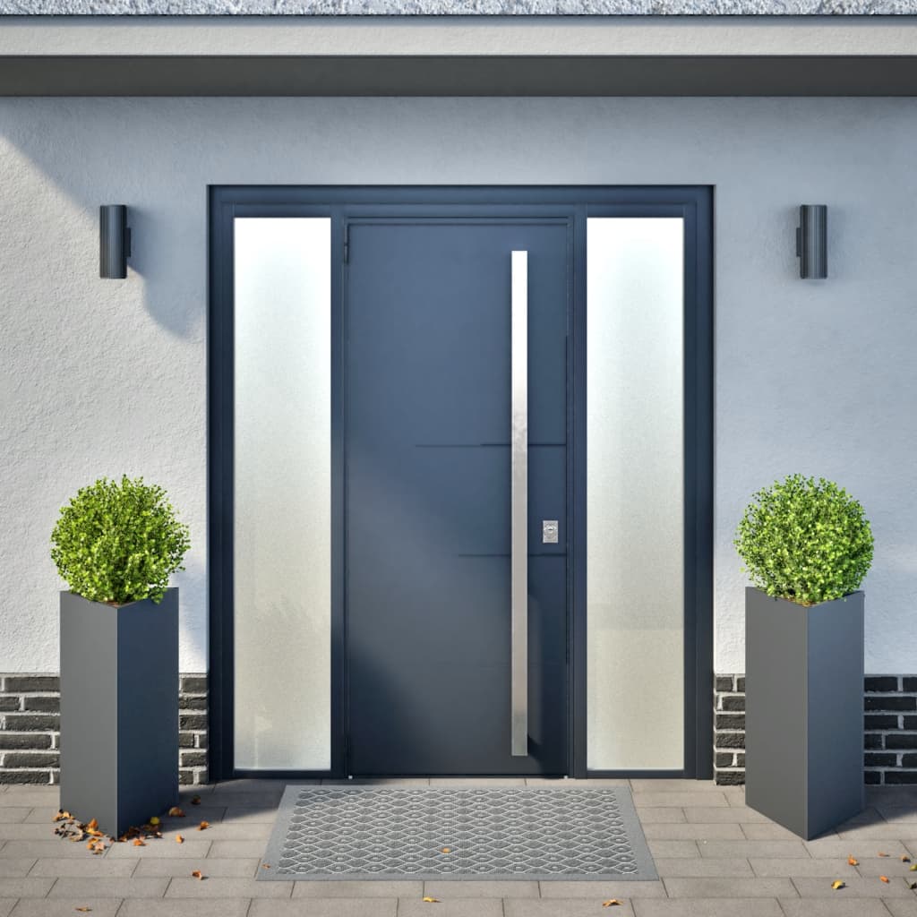 Vidaxl Pflanzer 2 ST Dreieck 40x34.5x70 cm Stahl -Anthrazitfarbe