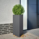 Vidaxl Pflanzer 2 ST Dreieck 40x34.5x70 cm Stahl -Anthrazitfarbe