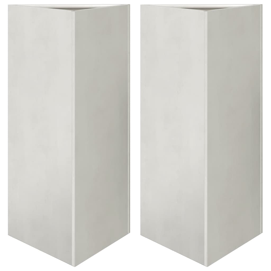 VIDAXL -Pflanzer 2 ST -Dreieck 40x40x75 cm Edelstahl