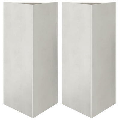 VIDAXL -Pflanzer 2 ST -Dreieck 40x40x75 cm Edelstahl