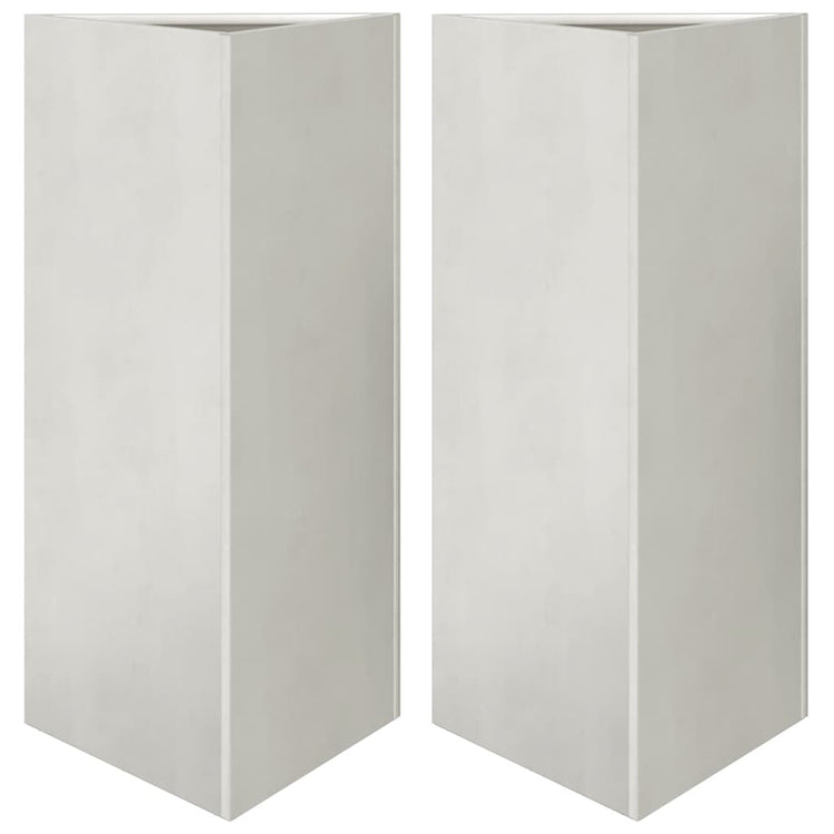 VIDAXL -Pflanzer 2 ST -Dreieck 40x40x75 cm Edelstahl