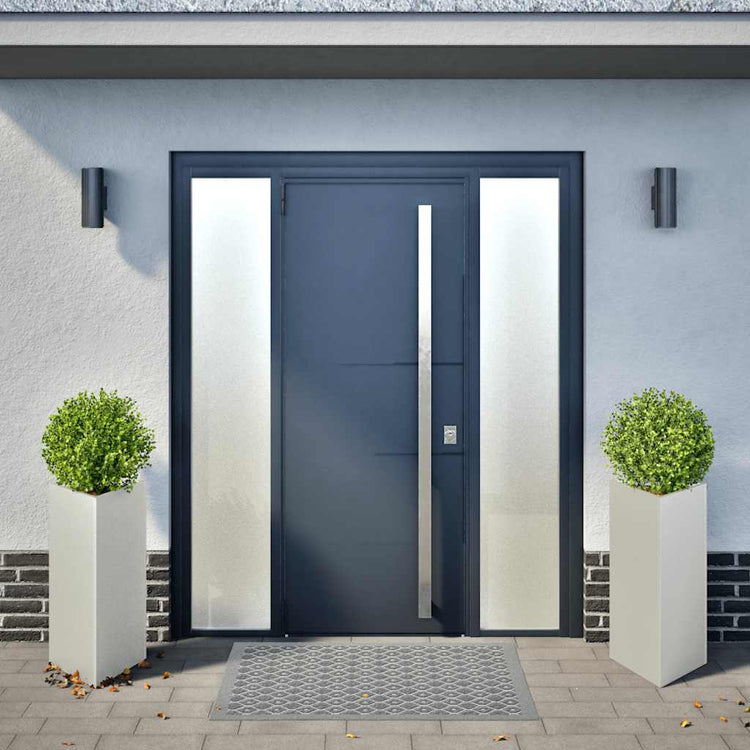 VIDAXL -Pflanzer 2 ST -Dreieck 40x40x75 cm Edelstahl