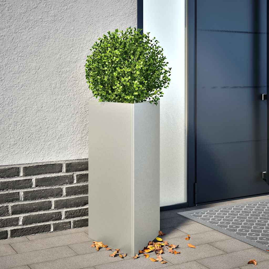 VIDAXL -Pflanzer 2 ST -Dreieck 40x40x75 cm Edelstahl
