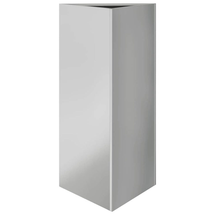 Vidaxl -Pflanzer Dreieck 40x40x75 cm verzinkter Stahl