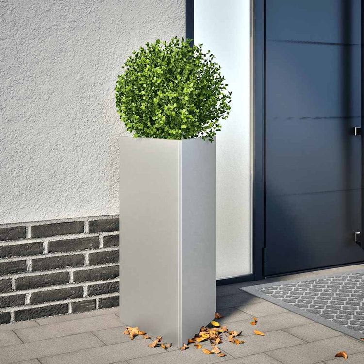 VIDAXL -Pflanzer 2 ST -Dreieck 40x40x75 cm verzinkter Stahl