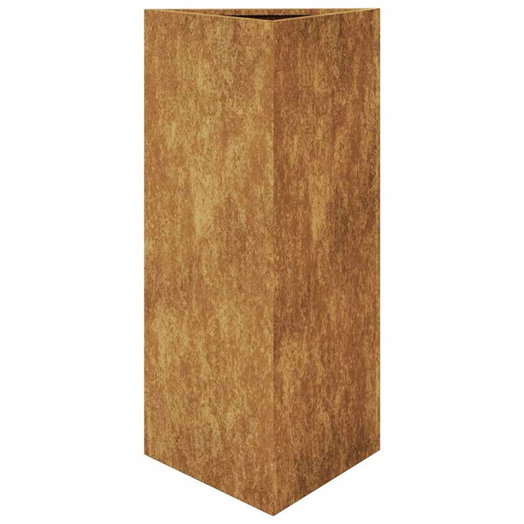 Vidaxl Pflanzer Dreieck 40x40x75 cm Wetterstahl