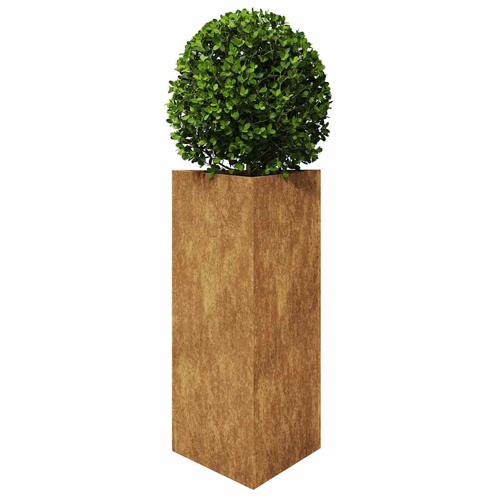 Vidaxl Pflanzer Dreieck 40x40x75 cm Wetterstahl