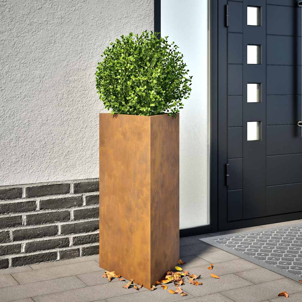 Vidaxl Pflanzer Dreieck 40x40x75 cm Wetterstahl