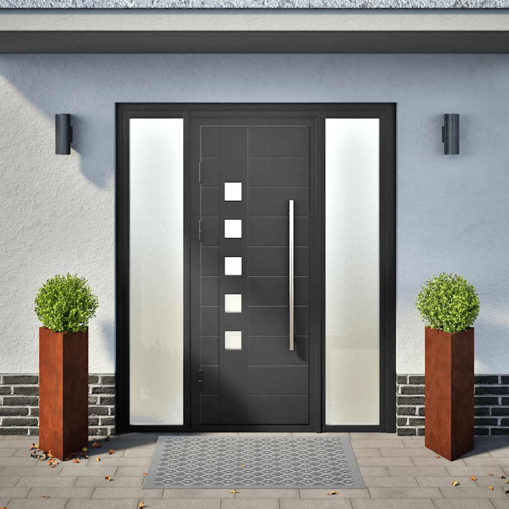 Vidaxl Pflanzer 2 ST Dreieck 40x40x75 cm Wetterstahl