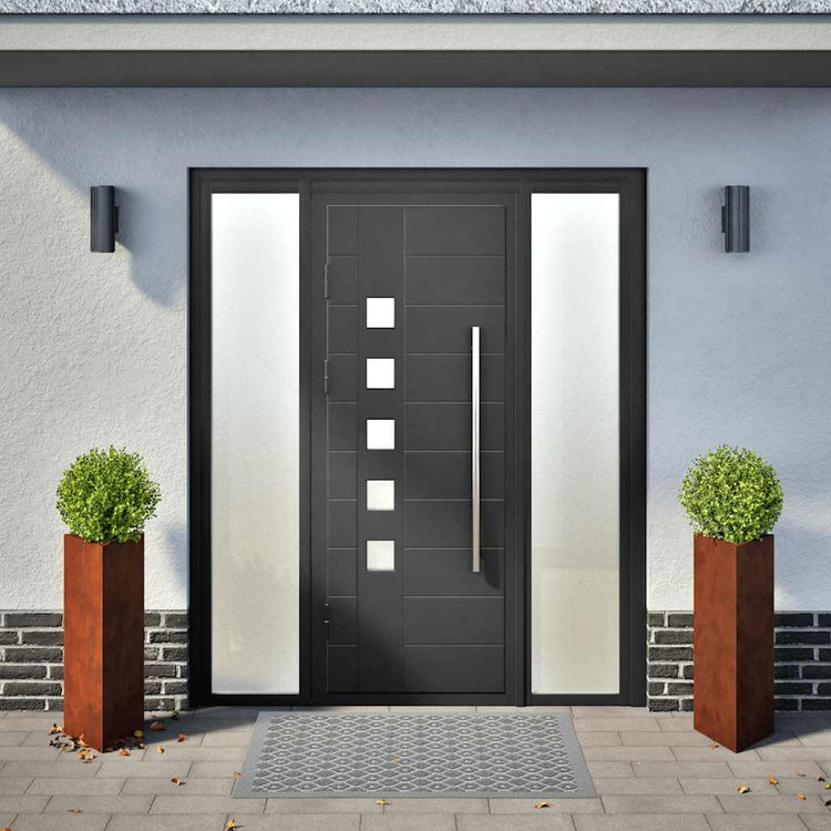 Vidaxl Pflanzer 2 ST Dreieck 40x40x75 cm Wetterstahl