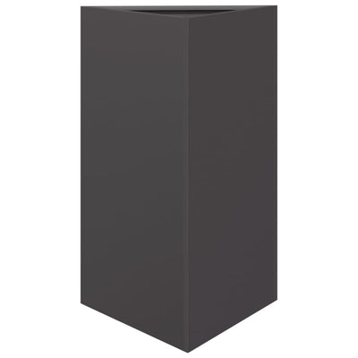 Vidaxl Pflanzer Dreieck 50x43x75 cm Stahlschwarz