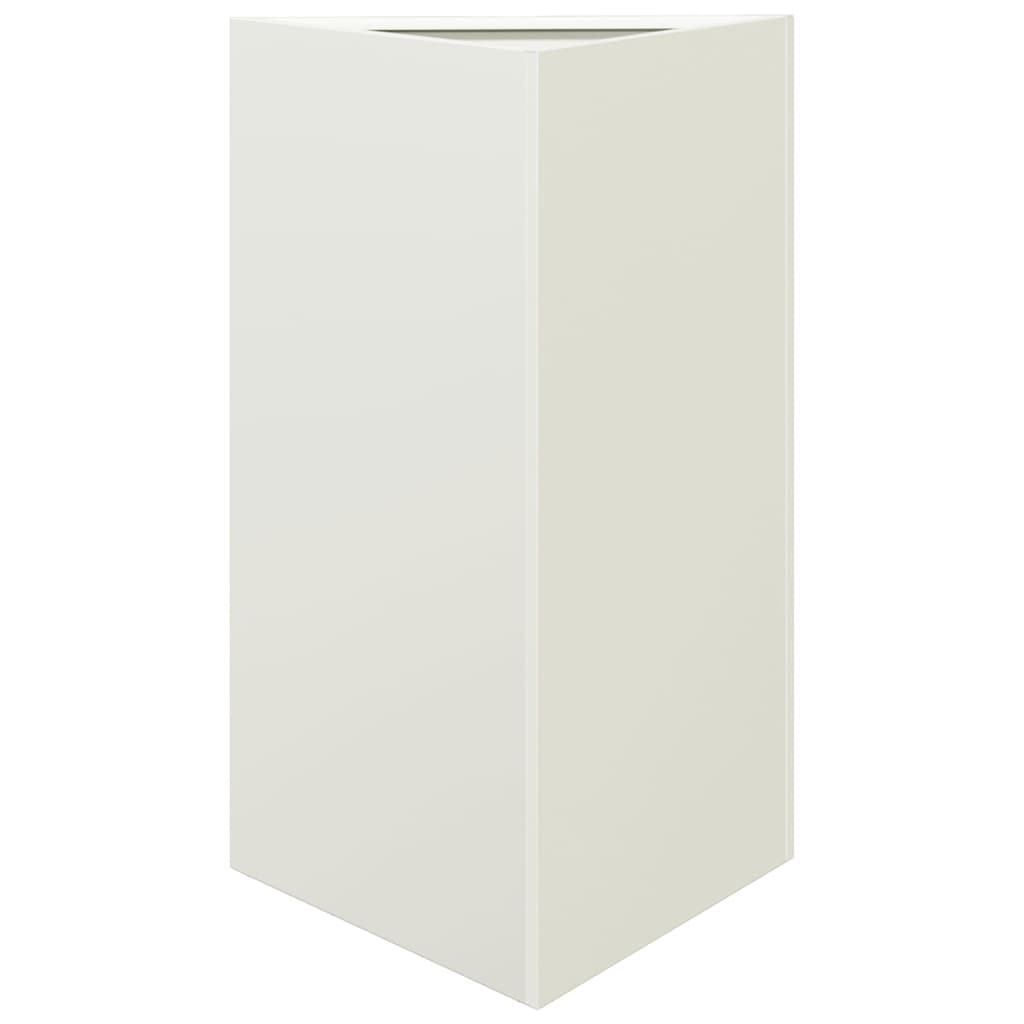 Vidaxl Plannet Dreieck 50x43x75 cm Stahlweiß